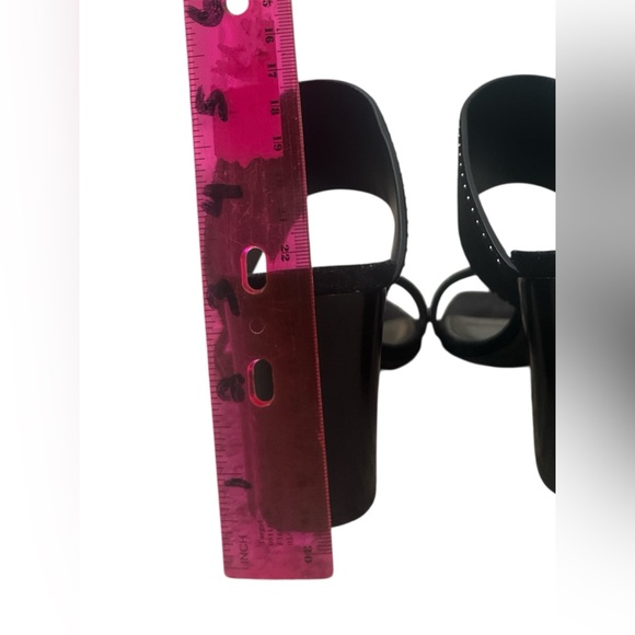 Saint Laurent Black Ladies Oak Mule Suede Studded Sandal Shoe Sz 37.5 NWOT NEW - Picture 7 of 16